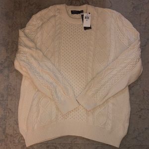 Ralph Lauren Cable Knit Cream Sweater